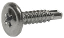 7504BF boreskrue Pozidrive Panhoved m/flange Elgalvaniseret FZB, 13mm - 500stk