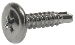 7504BF boreskrue Pozidrive Panhoved m/flange Elgalvaniseret FZB, 16mm - 500stk