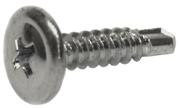 7504BF boreskrue Pozidrive Panhoved m/flange Elgalvaniseret FZB, 16mm - 500stk