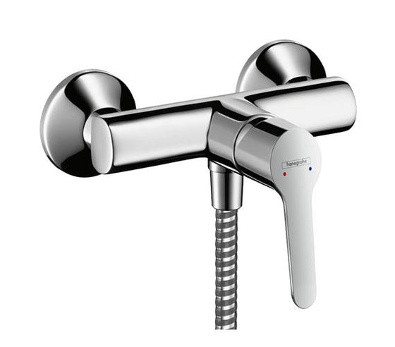 Brusearmatur 1-grebs med keramisk kartusche S-tilslutning 150 mm, 15 l/min, forkromet - hansgrohe