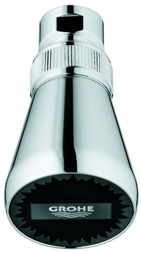Hovedbruser 48 mm med kugleled og 1/2 tilslutning, gennemstrømningsmængde justerbar - Grohe