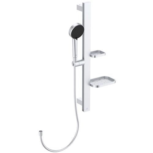 Brusesæt håndbruser 3 stråler 100 mm, brusestang 600 mm, sølv - Ideal Standard