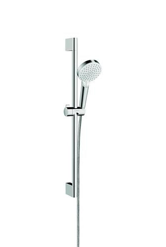 Brusesæt med 100 mm Rain/IntenseRain håndbruser, 650 mm stang, justerbar vinkel - hansgrohe