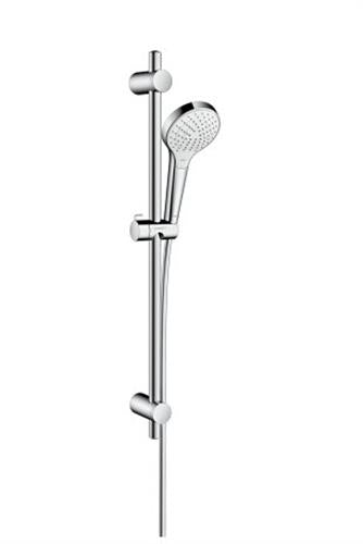 Håndbruser 3 stråler 110mm 670mm stang hvid/krom - hansgrohe