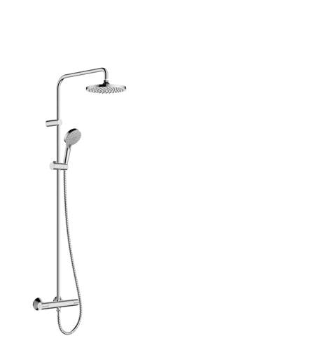 Justerbart brusesystem med Vernis Blend 200 hoved- og håndbruser, termostat - hansgrohe