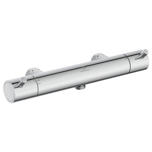 Brusetermostat T125 termostatarmatur, forkromet med skoldningsspærre og vandsparer - Ideal Standard