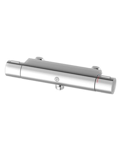 Nautic termostatbatteri, nedadgående afgang, 1/2, forkromet - Gustavsberg