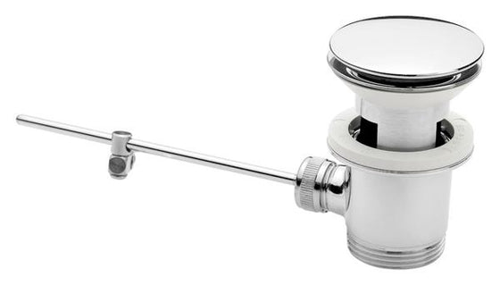 Bundventil løft-op 63 mm 1¼ forkromet til vask med overløb - Damixa