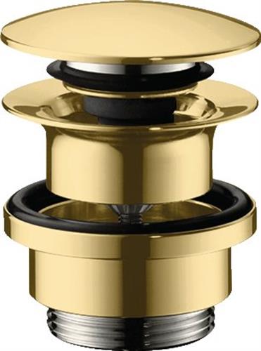 Bundventil push-open til vask G1¼ messinglyd/guld, 64 mm - hansgrohe