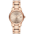 Burberry dameur Diamond Check Stamped roseguld PVD-belægning Bu9126
