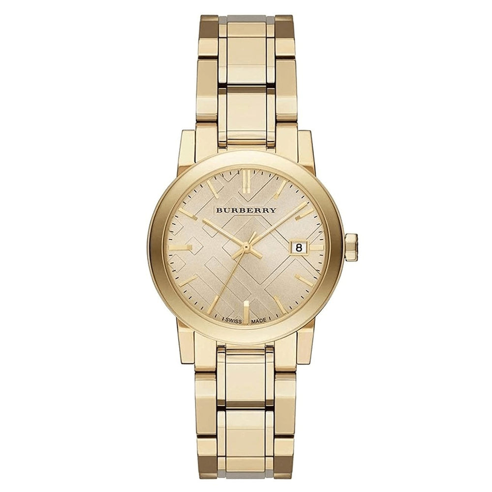 Burberry dameur The City guldfarvet Bu9134