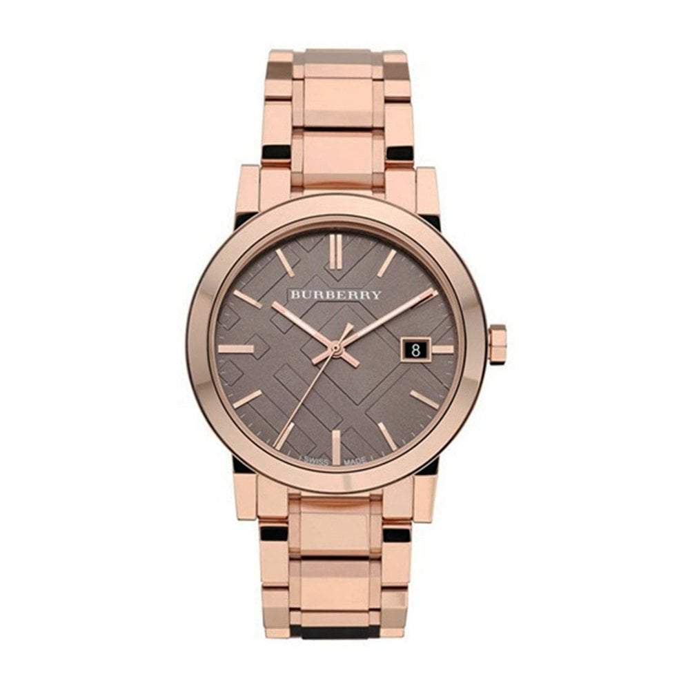 Burberry dameur The City roseguld PVD-belægning Bu9005