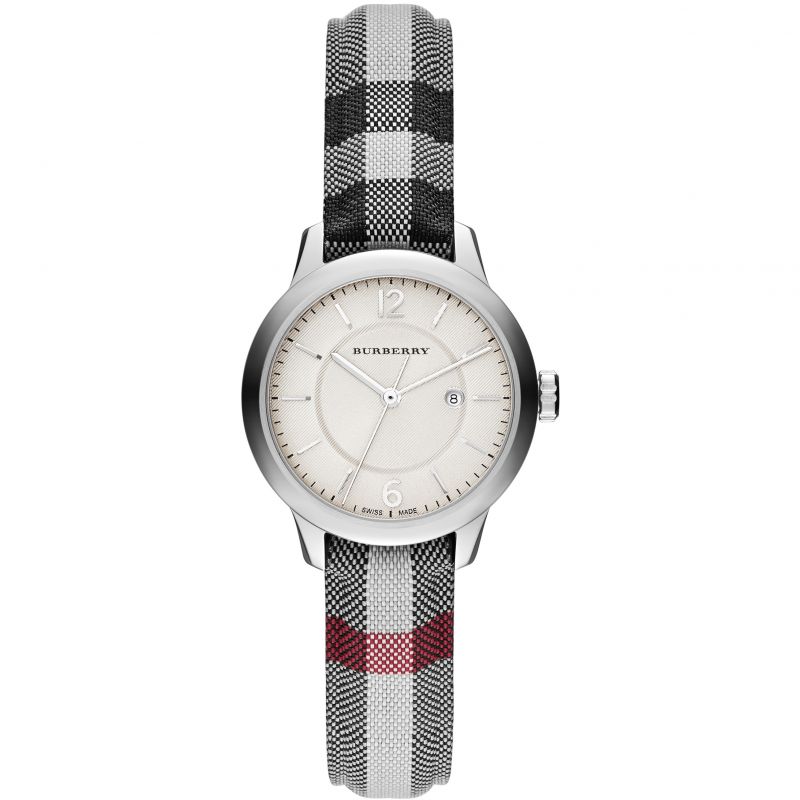 Burberry dameur The Classic Horseferry sølv Bu10103