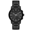 Burberry herreur Chronograph The City sort PVD-belægning Bu9354