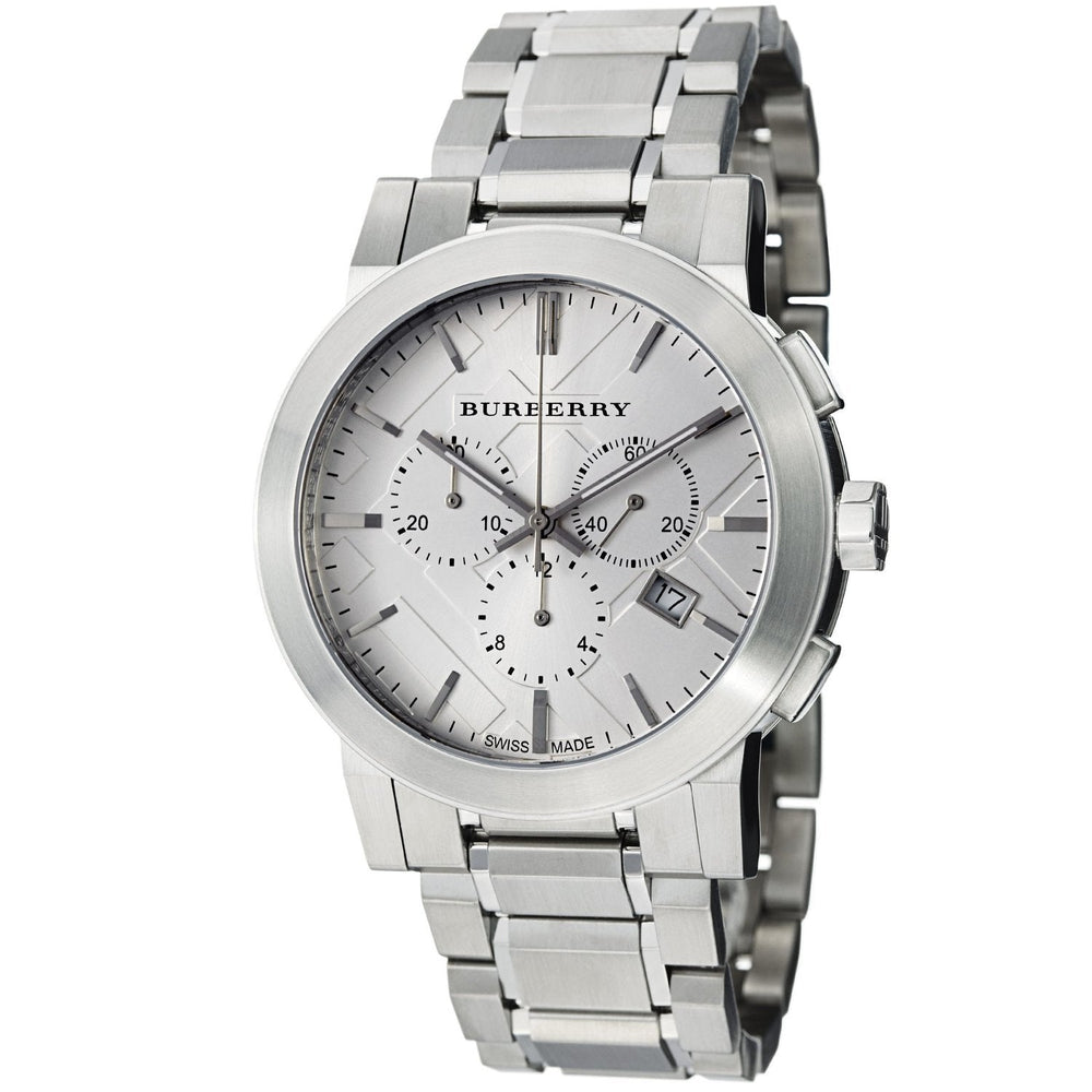 Burberry herreur Chronograph The City sølv Bu9350
