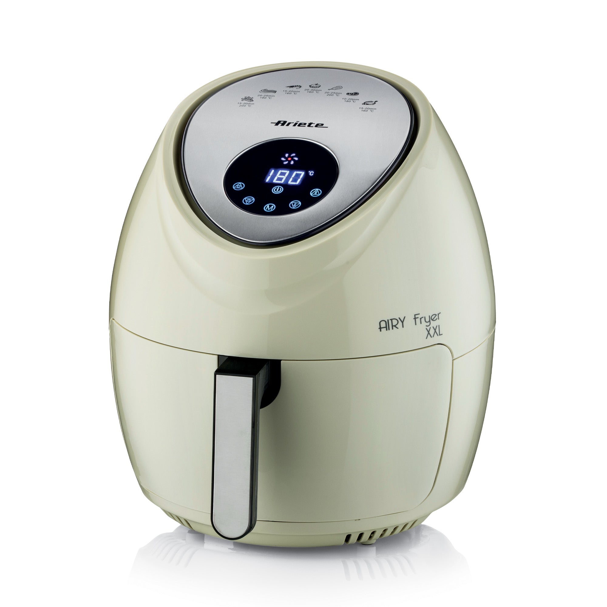 Ariete 4618/02 Enkelt 7 L Enkeltstående 1800 W Varmluftsteger Beige, Rustfrit stål