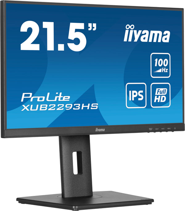 iiyama ProLite XUB2293HS-B6 21.5 1920 x 1080 (Full HD) HDMI DisplayPort 100Hz Pivot Skærm
