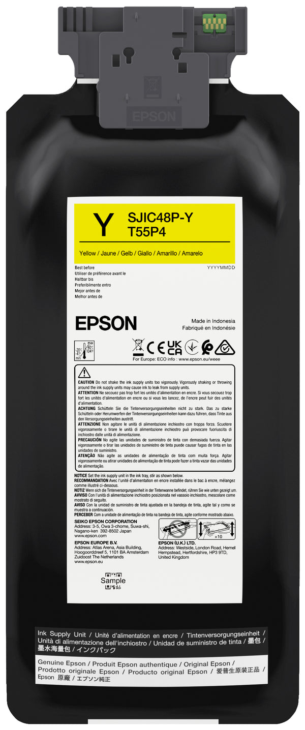 Epson T55P4 Gul Blækpakke