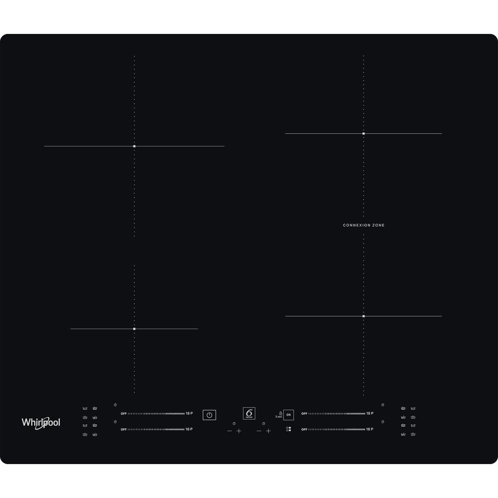 Whirlpool WB S2560 NE Sort Indbygget 59 cm Zone induktionskogeplade 4 zone(s)