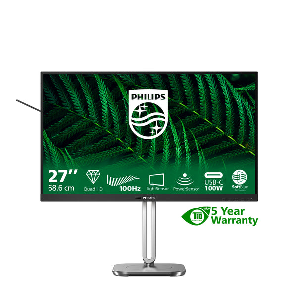 Philips 27B2G5601 27 IPS 2560 x 1440 (2K) HDMI DisplayPort USB-C 100Hz