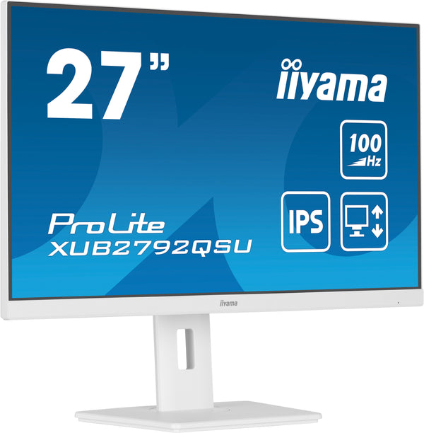 iiyama ProLite XUB2792QSU-W6 27 IPS 2560 x 1440 (2K) HDMI DisplayPort 100Hz