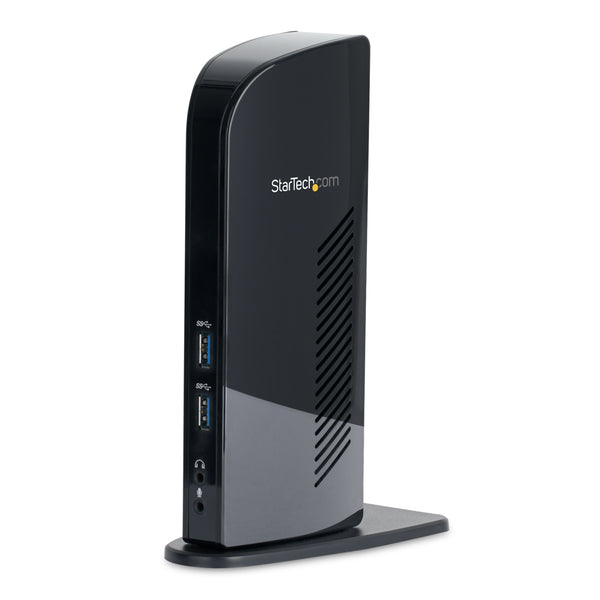 StarTech.com Dual Monitor USB 3.0 Laptop HDMI/DVI/VGA & 6xUSB Ports - Universal USB Dock for Mac & Windows - Black (USB3SDOCKHD) Dockingstation