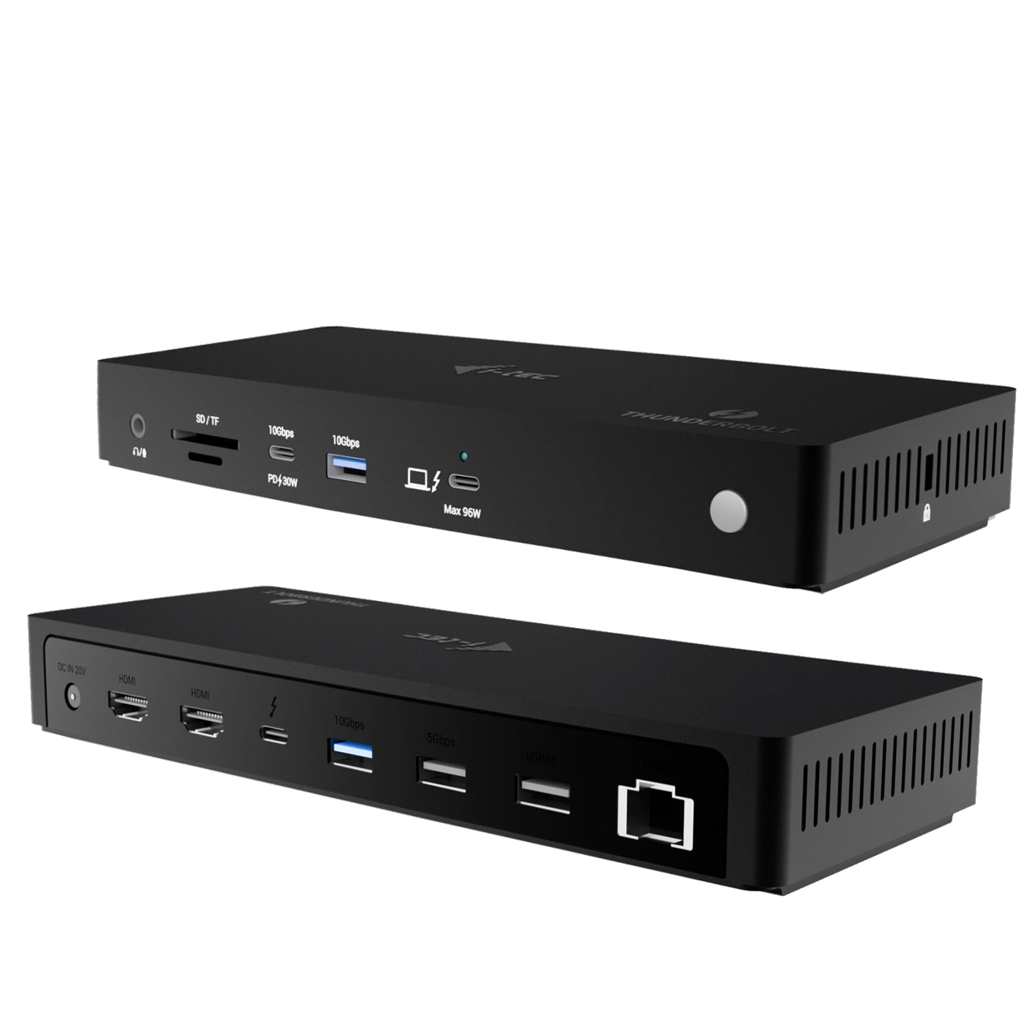 i-tec TB4TRIPLEDOCKPD dockingstation Ledningsført Thunderbolt 4 Sort
