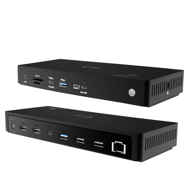 i-tec TB4TRIPLEDOCKPD dockingstation Ledningsført Thunderbolt 4 Sort