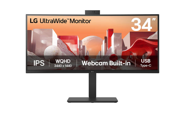 LG UltraWide 34BA85QE-B 34 3440 x 1440 (UltraWide) HDMI DisplayPort USB-C 60Hz Dockingskærm