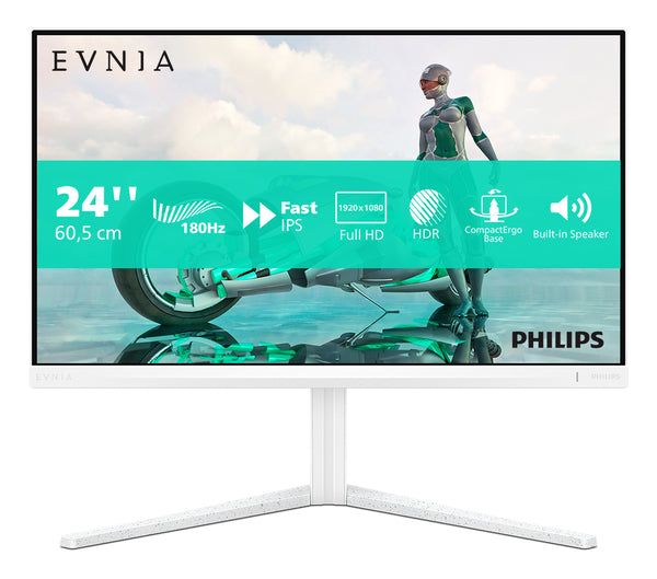 Philips Evnia 24M2N3201A/00 computerskærm 60,5 cm (23.8) 1920 x 1080 pixel Fuld HD LCD Hvid