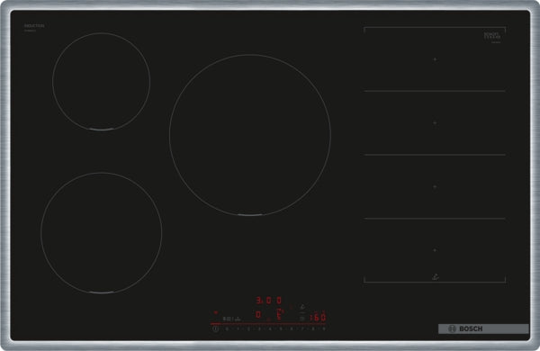 Bosch Serie 6 PXV845HC1E kogeplade Sort Indbygget 80 cm Zone induktionskogeplade 5 zone(s)