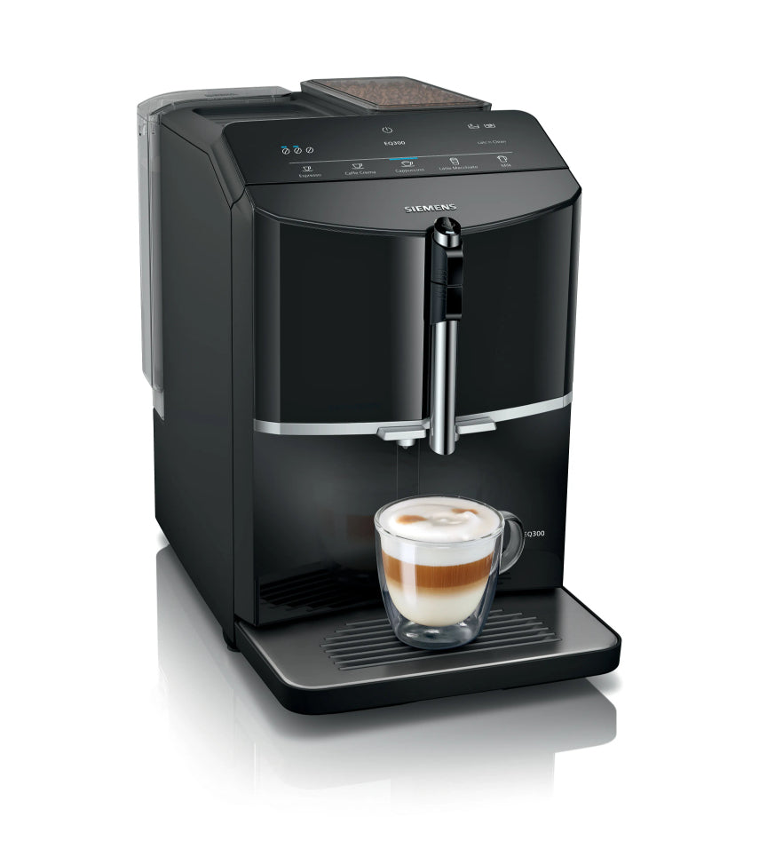 Siemens EQ.300 TF301E19 Automatisk kaffemaskine Pianosort