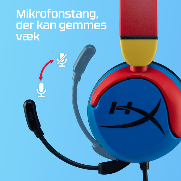 HyperX Cloud Mini Trådløs Kablet Headset Sort Blå Rød Gul