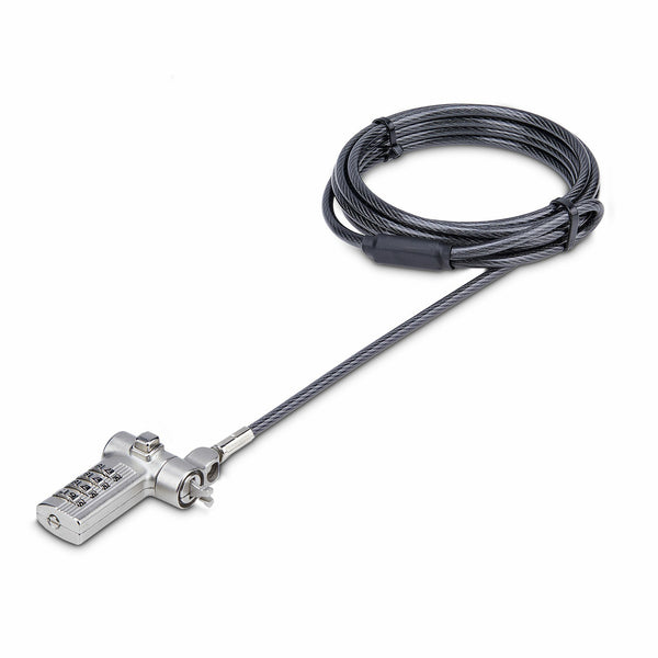 StarTech.com UNIVCS25-LAPTOP-LOCK kabellås Sort, Sølv 2 m