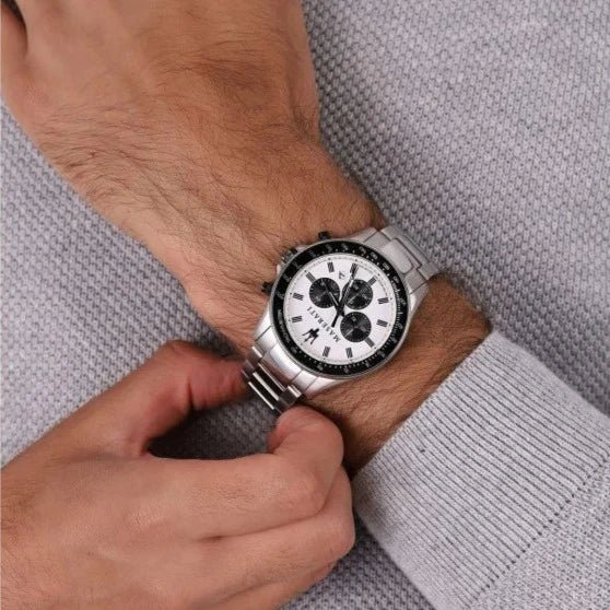 Maserati R8873640003 Sfida Chrono sølv herreur