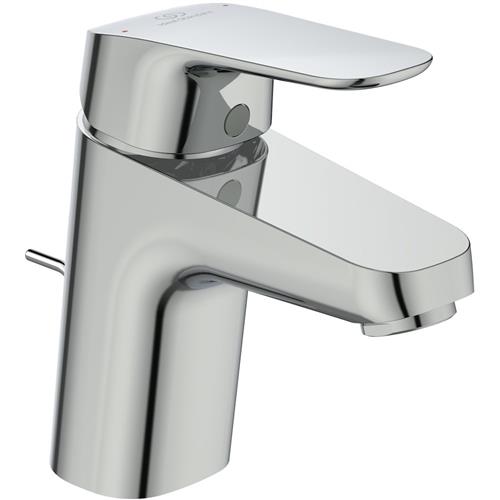 Vaskarmatur 1-grebs Ceraflex krom 101 mm tud med løft-op bundventil og spareluftblander - Ideal Standard