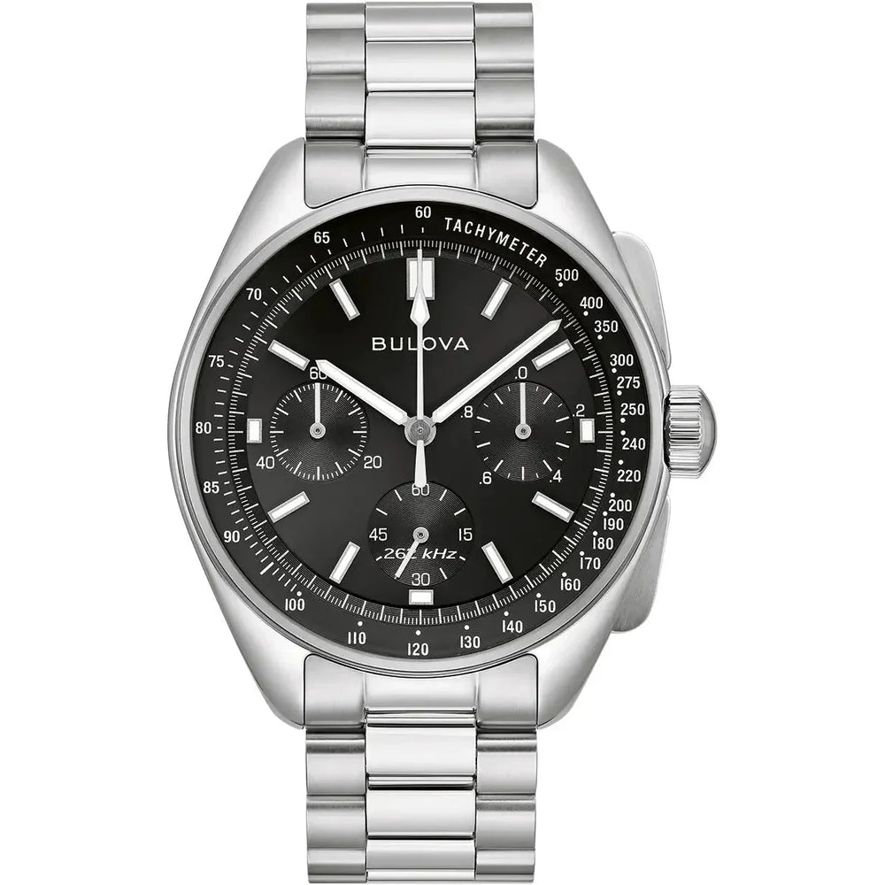 Bulova Lunar Pilot Chrono sølv herreur 96k111