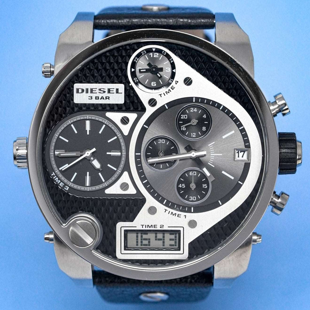 Diesel Dz7125 Men S Chronograph Big Daddy sølv sort ur