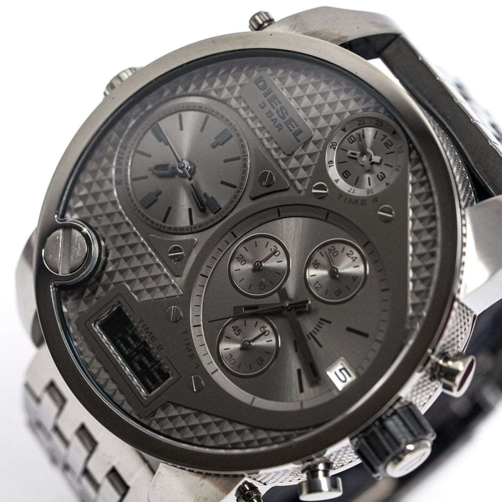 Diesel Dz7247 Men S Chronograph Big Daddy Gun Metal ur