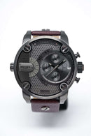 Diesel Dz7258 Men S Chronograph Little Daddy Gun Metal brunt ur