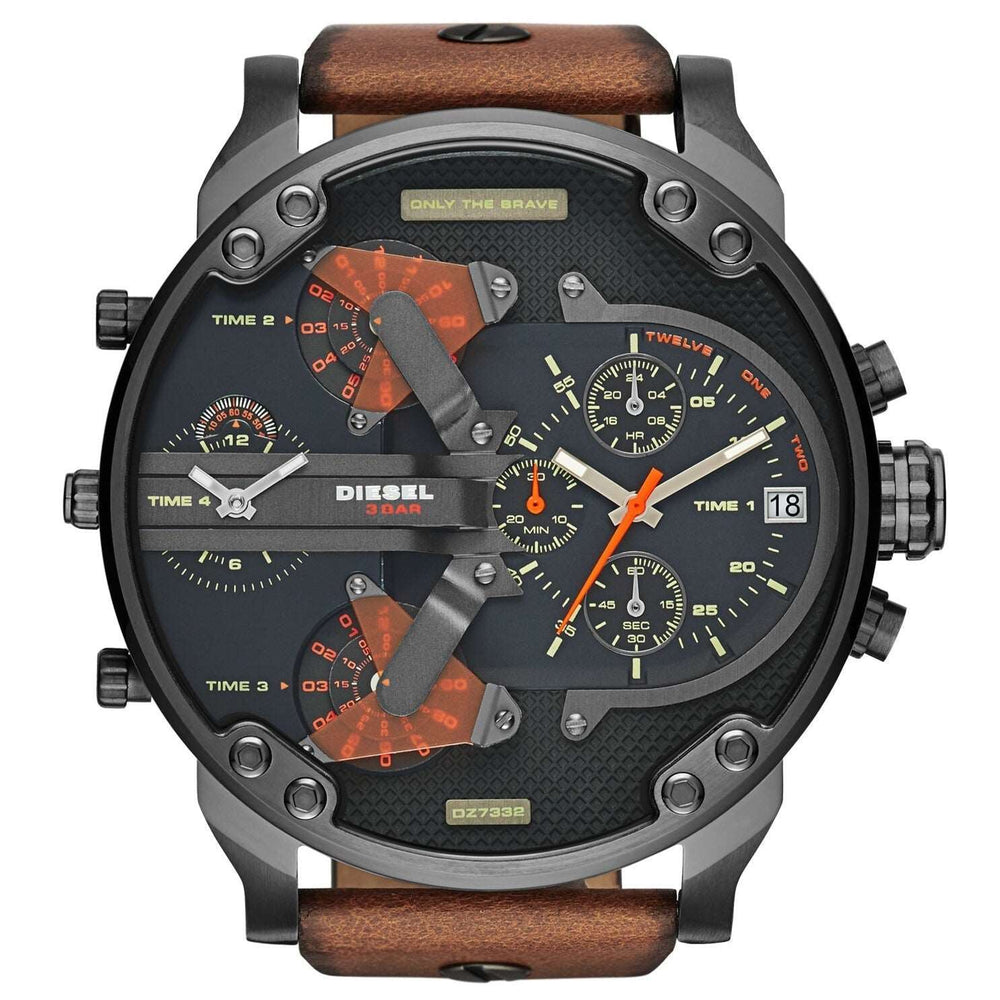 Diesel Dz7332 Men S Mr Daddy 2 0 sort Chronograph ur