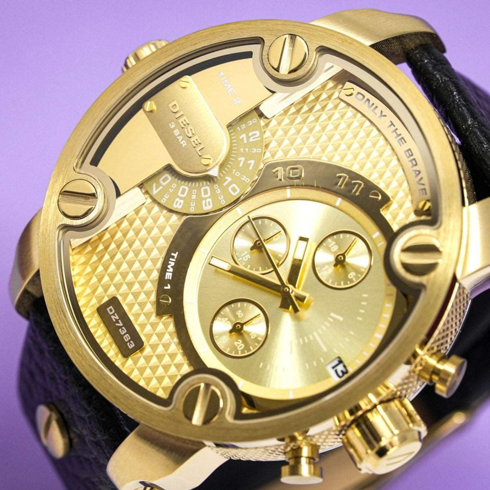 Diesel Dz7363 Men S Chronograph Little Daddy guld ur