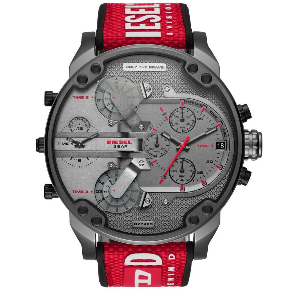 Diesel Dz7423 Men S Chronograph Mr Daddy 2 0 rødt ur