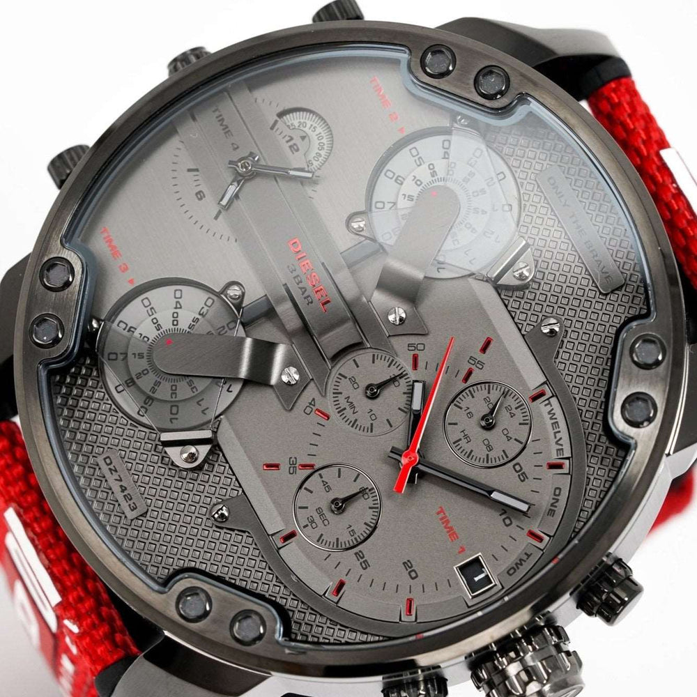 Diesel Dz7423 Men S Chronograph Mr Daddy 2 0 rødt ur