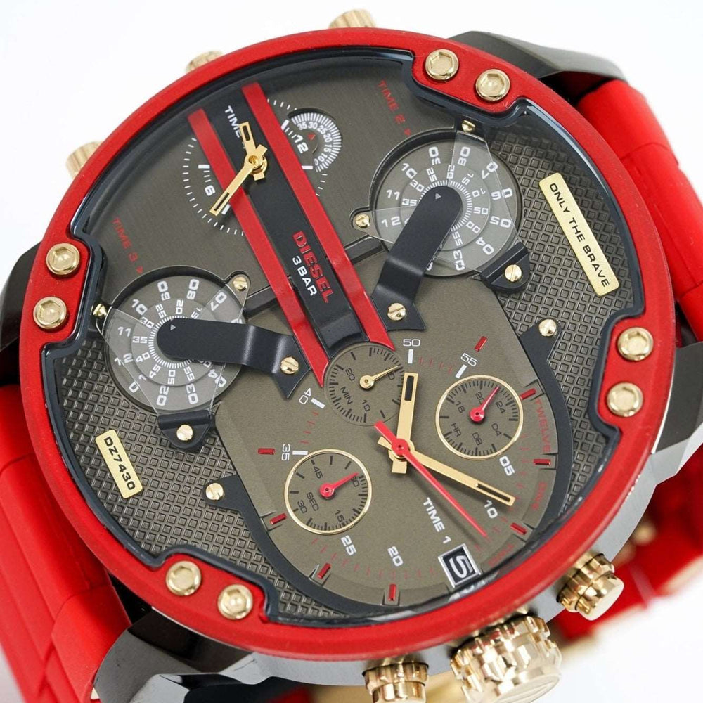 Diesel Dz7430 Men S Chronograph Mr Daddy 2 0 rødt ur