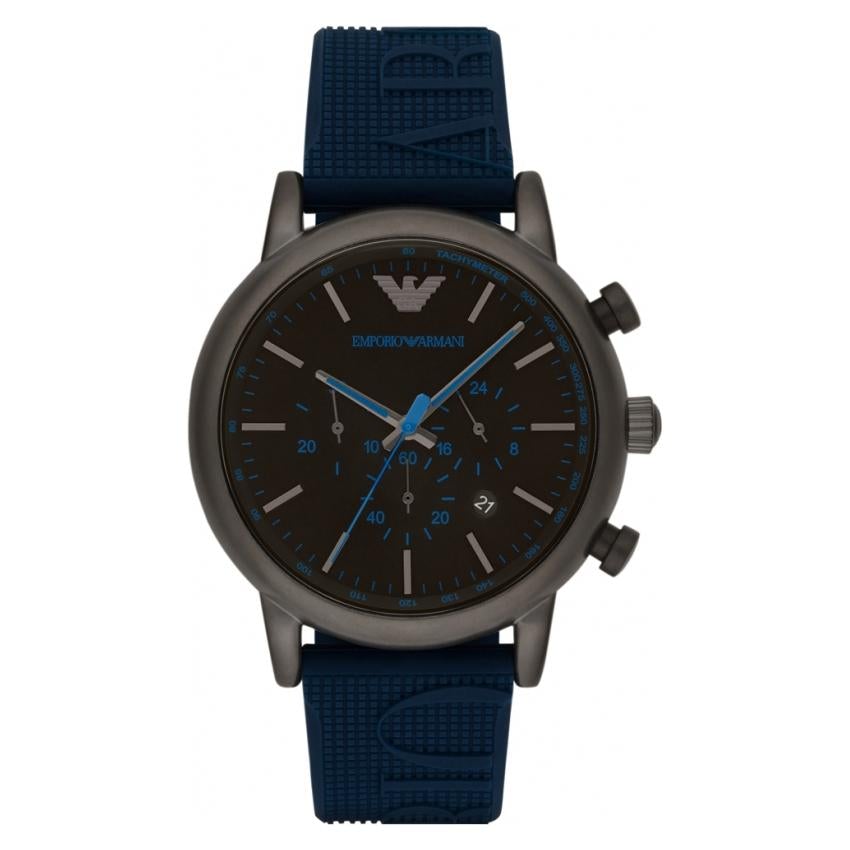 Emporio Armani Ar11023 Men S Luigi blå Chronograph ur