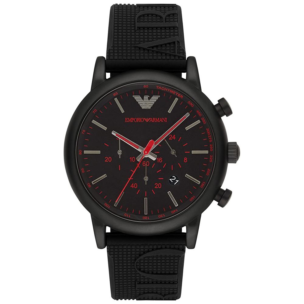 Emporio Armani Ar11024 Men S Luigi sort Chronograph ur