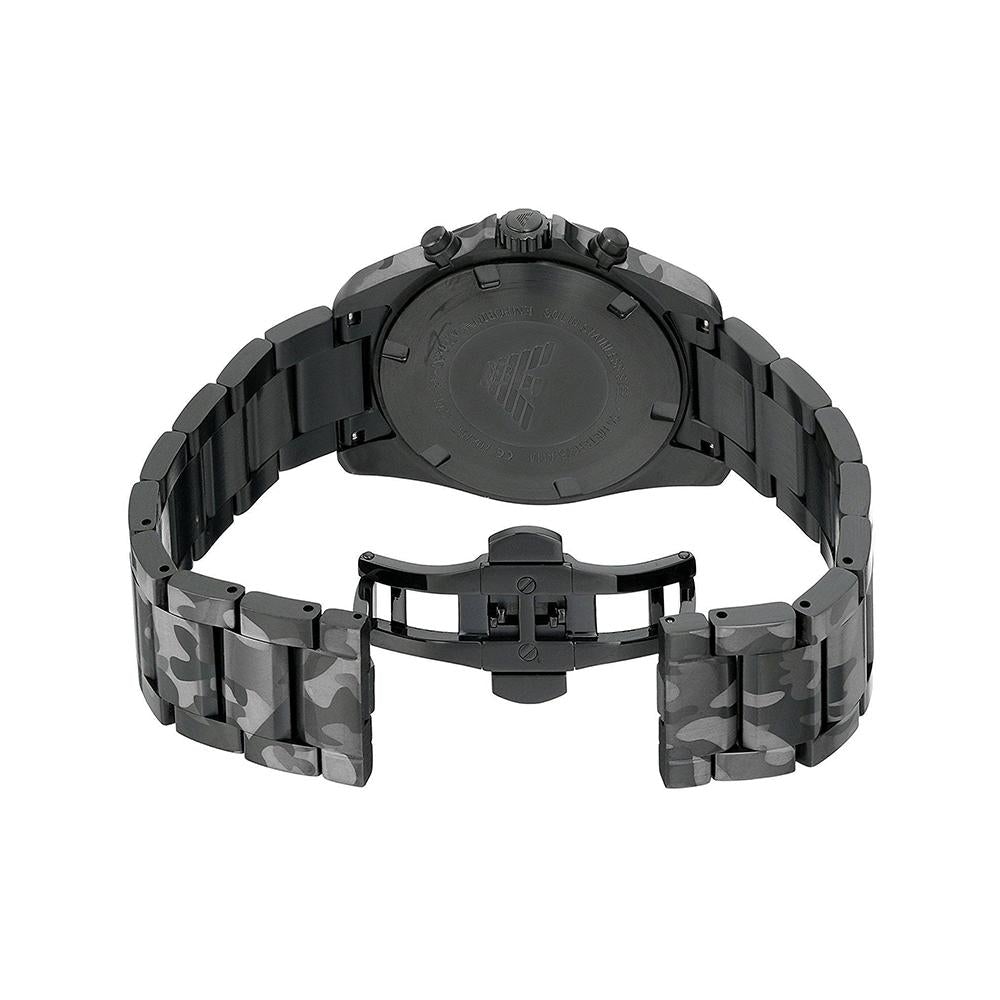 Emporio Armani Ar11027 Men S Sport Camo sort Chronograph ur