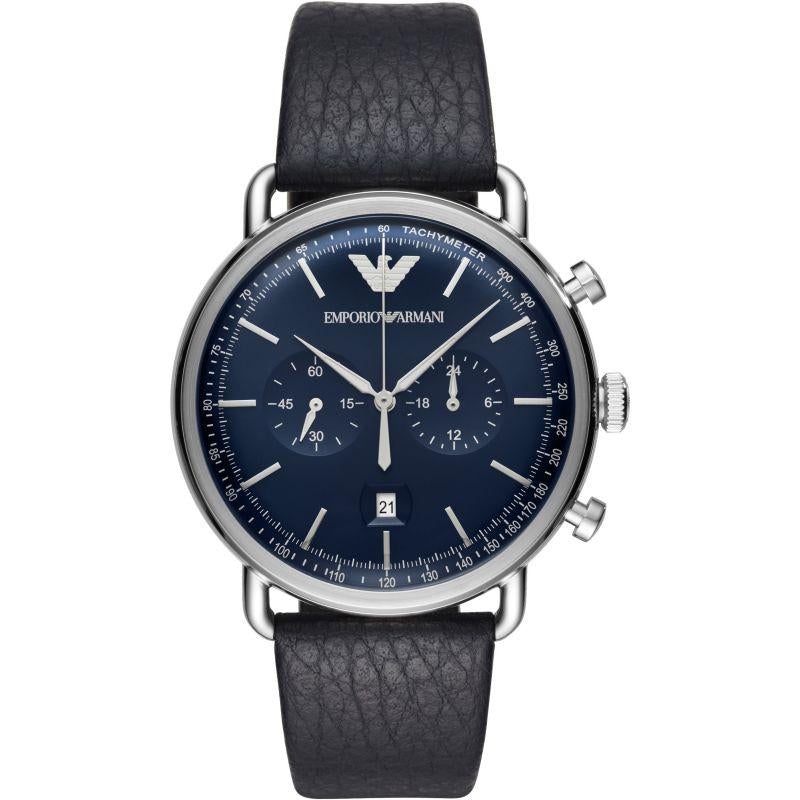 Emporio Armani Ar11105 Men S Aviator blåt ur