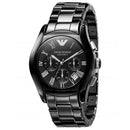 Emporio Armani Ar1401 dameur Chronograph Ceramica sort